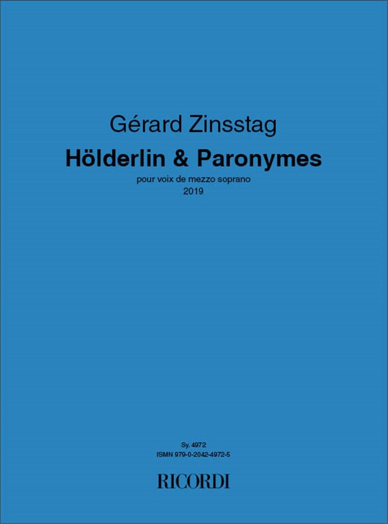 Hölderlin & Paronymes